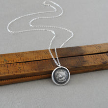 Load image into Gallery viewer, Such Is Life - Boat Wax Seal Necklace In Silver