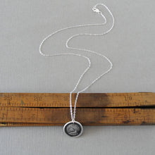 Load image into Gallery viewer, Such Is Life - Boat Wax Seal Necklace In Silver