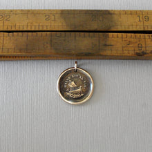 Load image into Gallery viewer, Such Is Life Wax Seal Charm Boat - Antique Bronze Ship Jewelry Pendant Sailboat Nautical