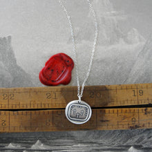 Load image into Gallery viewer, The Three Crosses - Silver Wax Seal Necklace - Such Is Life - RQP Studio