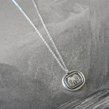 Load image into Gallery viewer, The Three Crosses - Silver Wax Seal Necklace - Such Is Life - RQP Studio