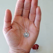 Load image into Gallery viewer, The Three Crosses - Silver Wax Seal Necklace - Such Is Life - RQP Studio