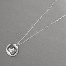 Load image into Gallery viewer, All For Your Happiness - Wax Seal Necklace Sun Moon Stars - Silver Jewelry