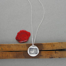 Load image into Gallery viewer, All For Your Happiness - Wax Seal Necklace Sun Moon Stars - Silver Jewelry