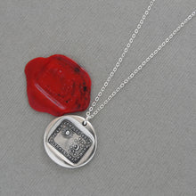 Load image into Gallery viewer, All For Your Happiness - Wax Seal Necklace Sun Moon Stars - Silver Jewelry