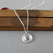 Load image into Gallery viewer, Sun Wax Seal Necklace - Antique Silver Sunshine Wax Seal Jewelry - Glory Splendor