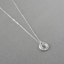 Load image into Gallery viewer, Sun Wax Seal Necklace - Antique Silver Sunshine Wax Seal Jewelry - Glory Splendor