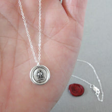 Load image into Gallery viewer, Sun Wax Seal Necklace - Antique Silver Sunshine Wax Seal Jewelry - Glory Splendor