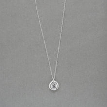 Load image into Gallery viewer, Sun Wax Seal Necklace - Antique Silver Sunshine Wax Seal Jewelry - Glory Splendor