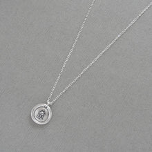 Load image into Gallery viewer, Sun Wax Seal Necklace - Antique Silver Sunshine Wax Seal Jewelry - Glory Splendor