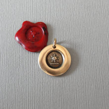Load image into Gallery viewer, Sun Wax Seal Charm - Antique Bronze Jewelry Pendant Glory And Splendor
