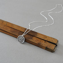 Load image into Gallery viewer, Wax Seal Necklace Your Sweetness Is My Life - Silver Rose Wax Seal Jewelry