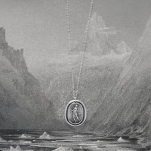 Load image into Gallery viewer, Terpsichore - Silver Wax Seal Necklace - Goddess of Dance Music Song - RQP Studio
