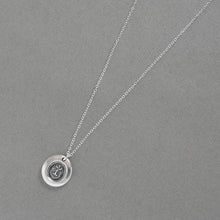 Load image into Gallery viewer, Dangers Delight - Silver Wax Seal Necklace - Scottish Thistle Symbol of Scotland