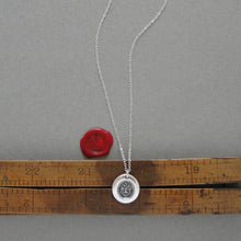 Load image into Gallery viewer, Dangers Delight - Silver Wax Seal Necklace - Scottish Thistle Symbol of Scotland