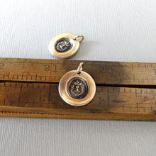 Load image into Gallery viewer, Tiny Thistle Wax Seal Charm - Dangers Delight - Antique Scottish Wax Seal Jewelry