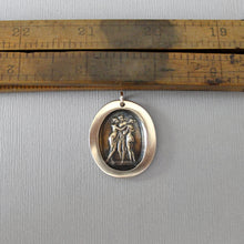 Load image into Gallery viewer, The Three Graces - Wax Seal Pendant Antonio Canova's Charites - Antique Wax Seal Jewelry