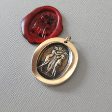 Load image into Gallery viewer, The Three Graces - Wax Seal Pendant Antonio Canova's Charites - Antique Wax Seal Jewelry