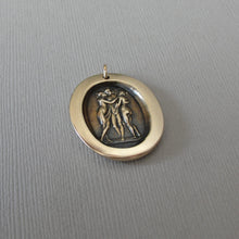Load image into Gallery viewer, The Three Graces - Wax Seal Pendant Antonio Canova's Charites - Antique Wax Seal Jewelry