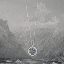 Load image into Gallery viewer, Thy Sweetness Is My Life - Silver Rose Wax Seal Necklace