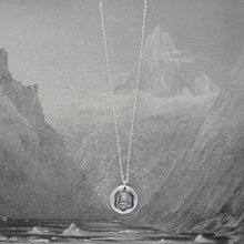 Load image into Gallery viewer, Nothing In Life Is Permanent - Silver Wax Seal Necklace With Leopard Head