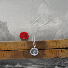 Load image into Gallery viewer, What I Wish Is Not Mortal - Silver Griffin Wax Seal Necklace