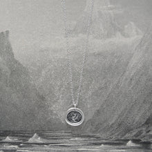 Load image into Gallery viewer, What I Wish Is Not Mortal - Silver Griffin Wax Seal Necklace