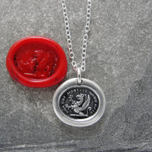 Load image into Gallery viewer, What I Wish Is Not Mortal - Silver Griffin Wax Seal Necklace