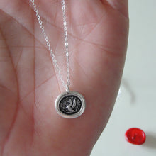 Load image into Gallery viewer, What I Wish Is Not Mortal - Silver Griffin Wax Seal Necklace