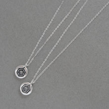 Load image into Gallery viewer, Tiny Silver Butterfly Wax Seal Necklace - Emblem Of The Soul Psyche