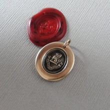 Load image into Gallery viewer, Griffin Wax Seal Pendant - To The Brave Reward - antique wax seal jewelry Strength Courage Boldness