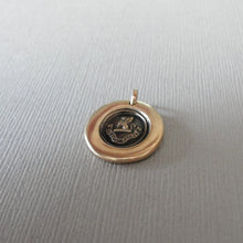 Load image into Gallery viewer, Griffin Wax Seal Pendant - To The Brave Reward - antique wax seal jewelry Strength Courage Boldness