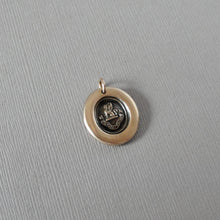 Load image into Gallery viewer, Griffin Wax Seal Pendant - To The Brave Reward - antique wax seal jewelry Strength Courage Boldness