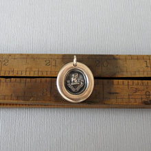 Load image into Gallery viewer, Griffin Wax Seal Pendant - To The Brave Reward - antique wax seal jewelry Strength Courage Boldness