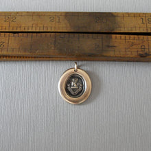 Load image into Gallery viewer, Griffin Wax Seal Pendant - To The Brave Reward - antique wax seal jewelry Strength Courage Boldness