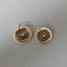 Load image into Gallery viewer, Together Forever - Wax Seal Pendant Love Hearts Antique Bronze Wax Seal Jewelry