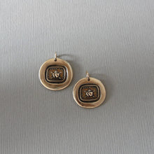 Load image into Gallery viewer, Together Forever - Wax Seal Pendant Love Hearts Antique Bronze Wax Seal Jewelry