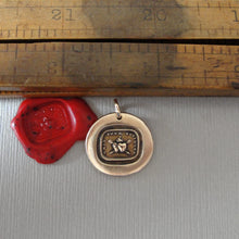 Load image into Gallery viewer, Together Forever - Wax Seal Pendant Love Hearts Antique Bronze Wax Seal Jewelry