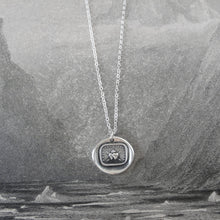 Load image into Gallery viewer, Together Forever - Silver Wax Seal Necklace Love Hearts - RQP Studio