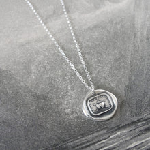 Load image into Gallery viewer, Together Forever - Silver Wax Seal Necklace Love Hearts - RQP Studio