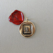 Load image into Gallery viewer, Together For Ever Wax Seal Pendant - Everlasting Love Antique Bronze Jewelry