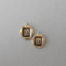 Load image into Gallery viewer, Together For Ever Wax Seal Pendant - Everlasting Love Antique Bronze Jewelry