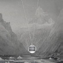 Load image into Gallery viewer, Tortoise And Hare - Silver Wax Seal Necklace Aesop Fable Wax Seal Jewelry - RQP Studio
