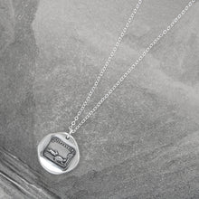 Load image into Gallery viewer, Tortoise And Hare - Silver Wax Seal Necklace Aesop Fable Wax Seal Jewelry - RQP Studio