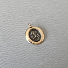 Load image into Gallery viewer, Why Wish For What You Have - Tree of Life Antique Bronze Wax Seal Pendant Jewelry Pelican Piety