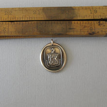 Load image into Gallery viewer, Think For Yourself - Unicorn Wax Seal Pendant - Antique Wax Seal Jewelry Bronze Strength Bravery