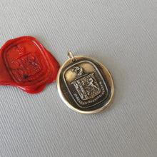 Load image into Gallery viewer, Think For Yourself - Unicorn Wax Seal Pendant - Antique Wax Seal Jewelry Bronze Strength Bravery