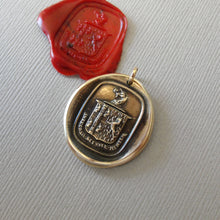 Load image into Gallery viewer, Think For Yourself - Unicorn Wax Seal Pendant - Antique Wax Seal Jewelry Bronze Strength Bravery
