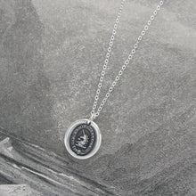 Load image into Gallery viewer, I Trust In The Lord - Silver Unicorn Wax Seal Necklace