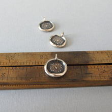 Load image into Gallery viewer, Watch Over The One I Love - Bronze Wax Seal Charm - Antique Star Wax Seal Jewelry Pendant